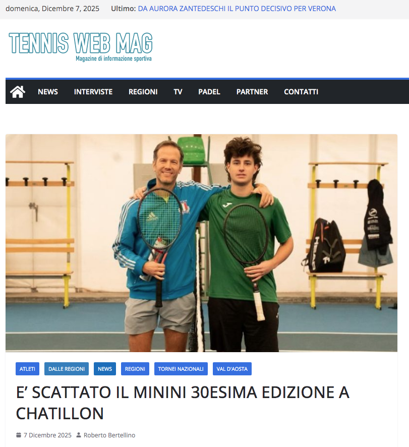 E' scattato il Minini 30esima edizione a Chatillon