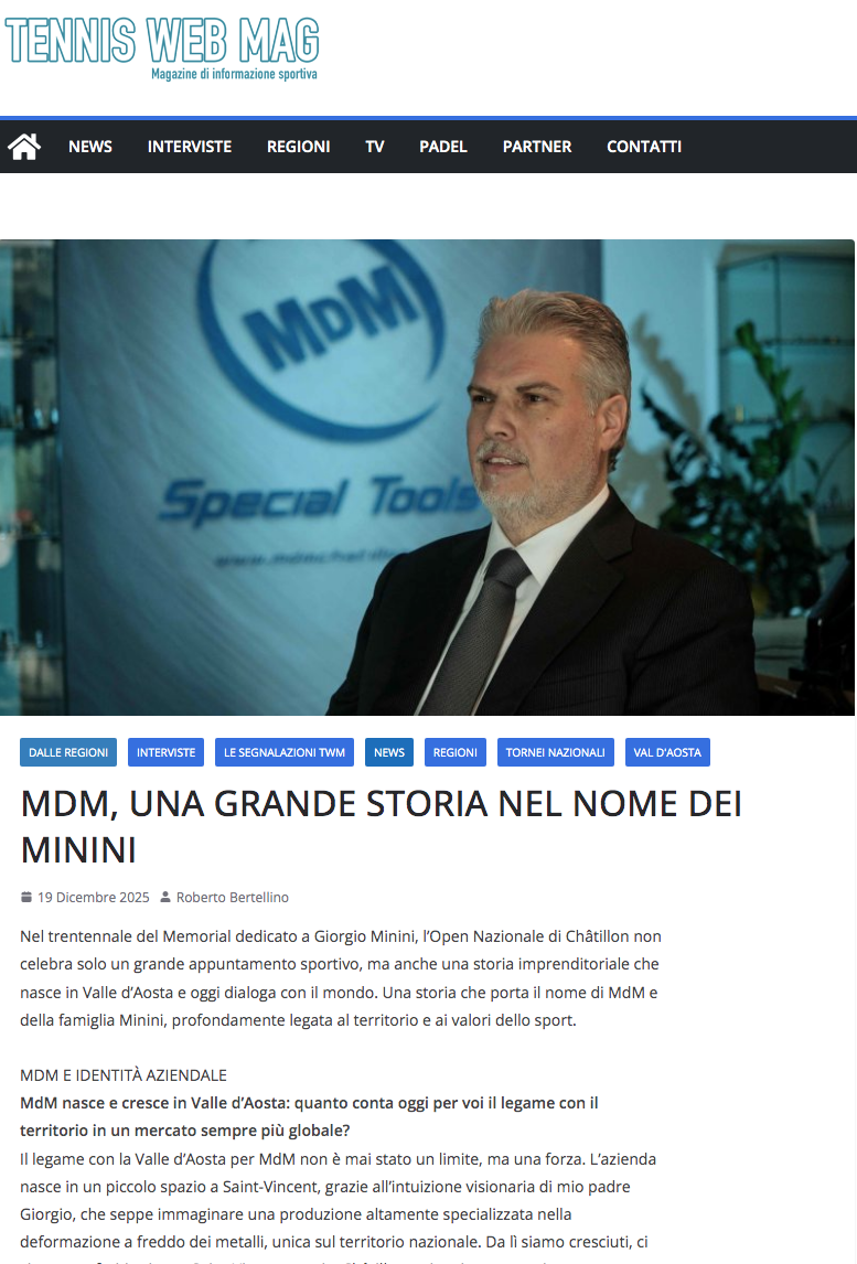 MDM, Una grande storia nel nome del Minini